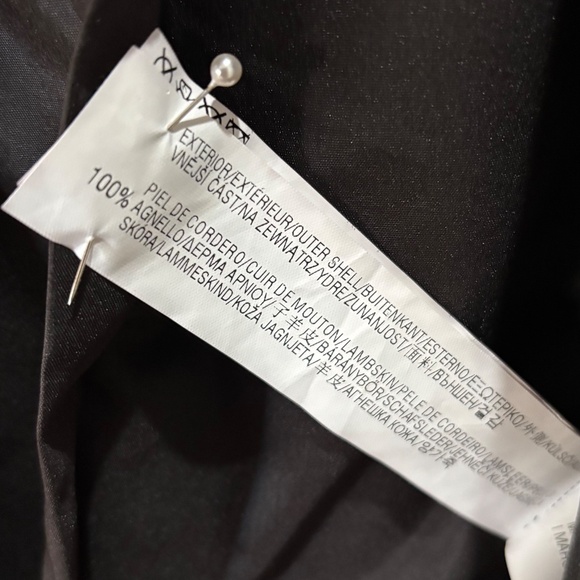 Black leather jacket size M, Zara - Picture 6 of 6